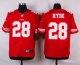 nike san francisco 49ers #28 hyde red elite jerseys