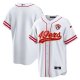 San Francisco 49ers Custom White 75th Anniversary Baseball Jerseys