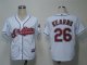 Baseball Jerseys cleveland indians #26 kearns white(cool base)