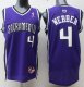 NBA Jersey Nike Sacramento Kings Kings #4 Chris Webber Purple Th