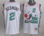 NBA 1996 All-Star #2 Mitch Richmond White Swingman Throwback Jersey