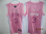 women Basketball Jerseys philadelphia 76ers #3 iverson pink