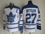 NHL Toronto Maple Leafs #27 Darryl Sittler white Throwback Fel V