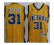 nba indiana pacers #31 miller yellow [stripe fans edition]