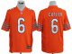 nike nfl chicago bears #6 cutler orange jerseys [game]