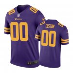 Minnesota Vikings #00 Custom Nike color rush Purple Jersey