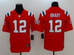 Men NFL New England Patriots #12 Tom Brady Nike Red Vapor Untouchable Limited Jerseys