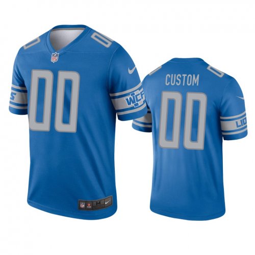 Detroit Lions Custom Blue Legend Jersey - Men\'s