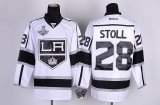 nhl los angeles kings #28 stoll white and black [2012 stanley cu