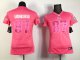 nike women nfl new england patriots #87 gronkowski pink jerseys