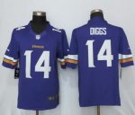 Men's Minnesota Vikings #14 Stefon Diggs Purple Nike NFL Limited Jerseys