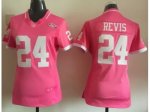 2015 Women Nike New York Jets #24 Darrelle Revis Pink Jerseys