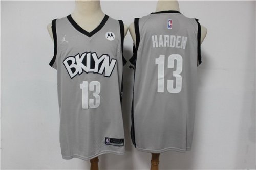 Basketball Jerseys Brooklyn Nets #13 James Harden Grey 2020-21 Statement Edition Men\'s Jersey