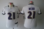 nike women nfl baltimore ravens #21 webb white jerseys [nike lim