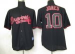 MLB jerseys Atlanta Braves #10 Jones Black (Fashion Jerseys)