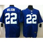 nike nfl new york giants #22 wilson elite blue jerseys