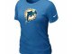 Women Miami Dolphins L.blue T-Shirts