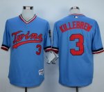 MLB Jersey Minnesota Twins #3 Harmon Killebrew Light Blue 1984 T