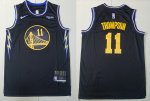 Men's Golden State Warriors #11 Klay Thompson Black City Edition Basketball Jerseys