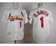 mlb jerseys st. louis cardinals #1 o.smith white[m&n 1992]