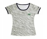 nike New York Jets Chest embroidered logo women Zebra stripes T-