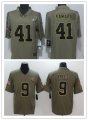 Football New Orleans Saints Stitched Olive 2017 Salute to Service Limited Jersey