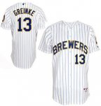 Baseball Jerseys milwaukee brewers #13 zack greinke white[blue s