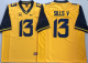 West Virginia Mountaineers Yellow #13 David Sills V College Jersey