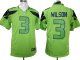nike nfl seattle seahawks #3 wilson green [game]