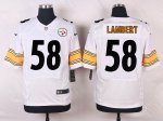 nike pittsburgh steelers #58 lambert white elite jerseys