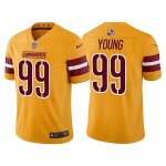 Washington Commanders #99 Chase Young Gold Vapor Untouchable Stitched Football Jersey
