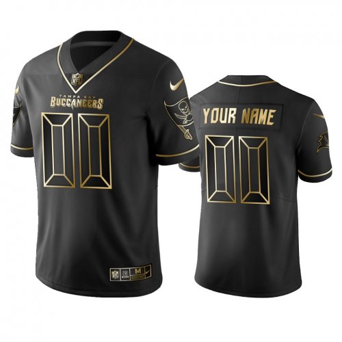 2019 Tampa Bay Buccaneers Custom Black Golden Edition Vapor Untouchable Limited Jersey - Men\'s