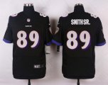 nike baltimore ravens #89 smithsr. black elite jerseys