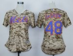 women mlb new york mets #48 jacob degrom camo majestic cool base jerseys