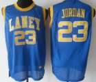 Emsley A. Laney High School #23 Michael Jordan Blue Jersey