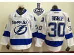 NHL Tampa Bay Lightning #30 Ben Bishop White 2015 Stanley Cup St