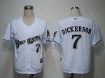 Baseball Jerseys milwaukee brewers #7 dickerson white(cool base)