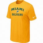 Miami Dolphins T-shirts yellow
