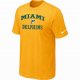 Miami Dolphins T-shirts yellow