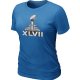 Women NFL Super Bowl XLVII Logo L.blue T-Shirt