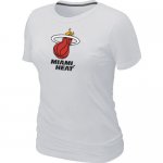 women nba miami heat big & tall primary logo white T-Shirt