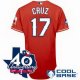 mlb jerseys texas rangers #17 cruz red(40th anniversary) cheap j