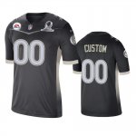 Pittsburgh Steelers Custom Anthracite 2021 AFC Pro Bowl Game Jersey