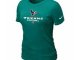 Women Houston Texans Light Green T-Shirt