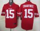 nike nfl san francisco 49ers #15 crabtree red jerseys [nike limi