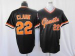 Baseball Jerseys san francisco giants #22 clark m&n black[orange