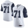 nike nfl dallas cowboys #71 lael collins white rush limited jerseys