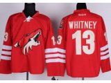 nhl phoenix coyotes #13 whitney red cheap jerseys