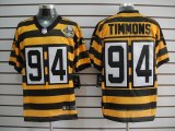 nike pittsburgh steelers #94 timmons throwback yellow and black