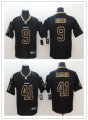 Football New Orleans Saints Stitched Limited Black Lights Out Rush Jersey